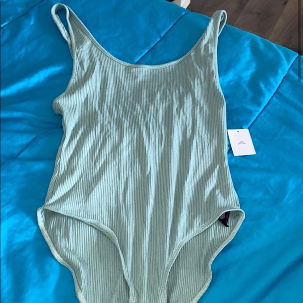 teal urban body suit